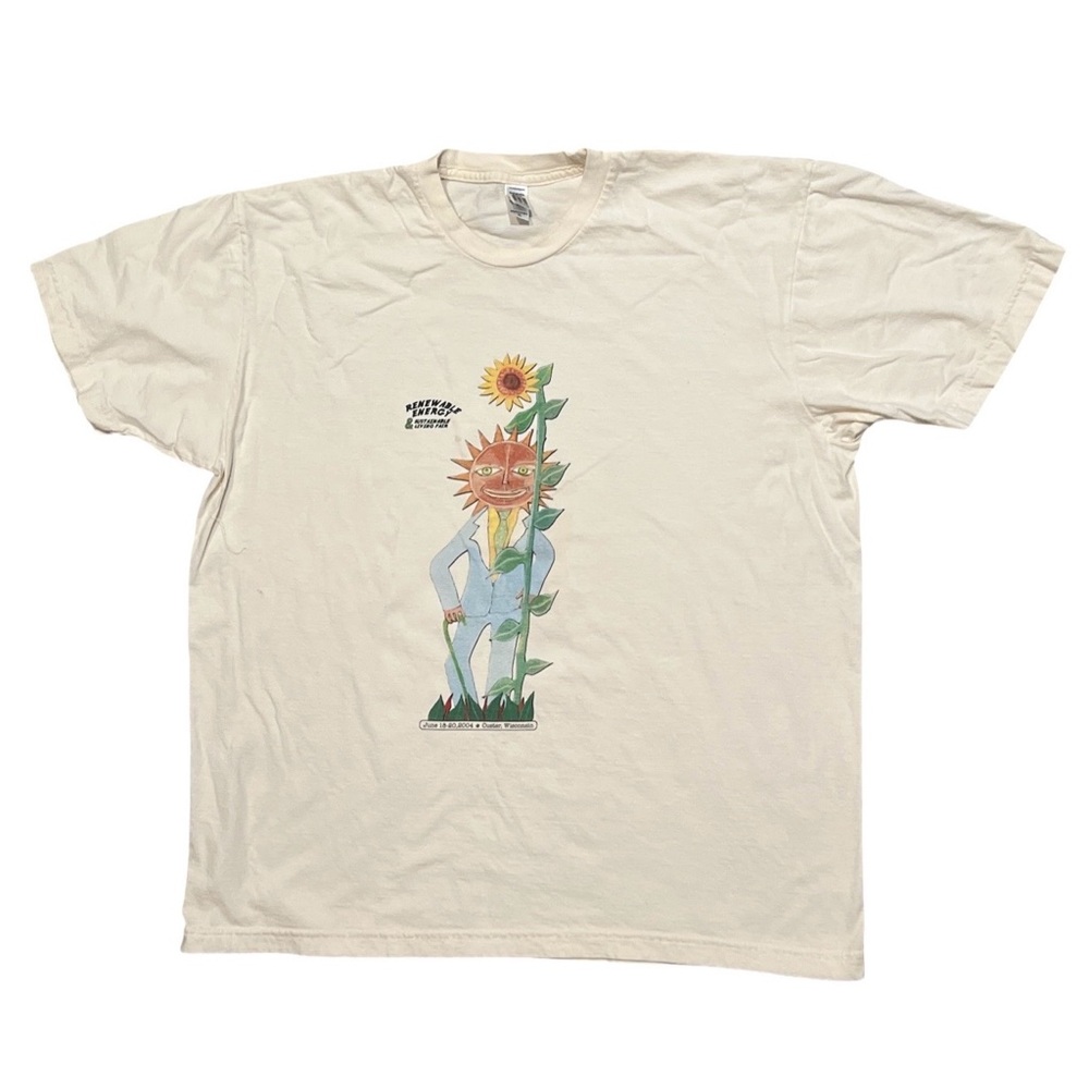 2004 Renewable Energy & Sustainable Living Fair Custer Wisconsin Cream Tee XL